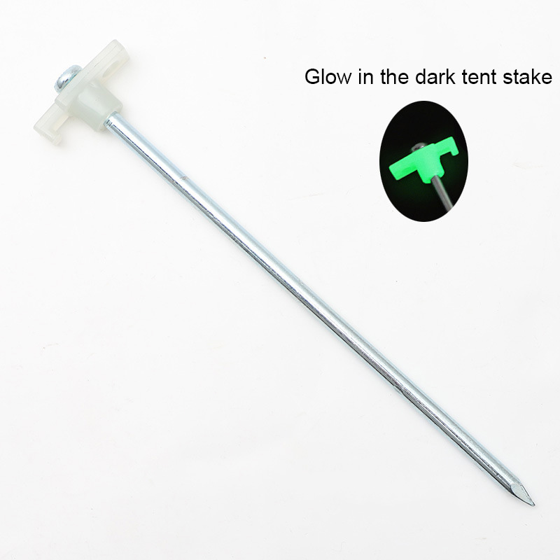 glow in the dark tent stake